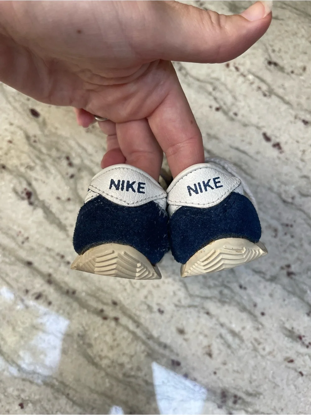 Vintage 1983 NIKE TYRO Running Shoes Baby Toddler Sz 2.5 NYLON SUEDE 830305